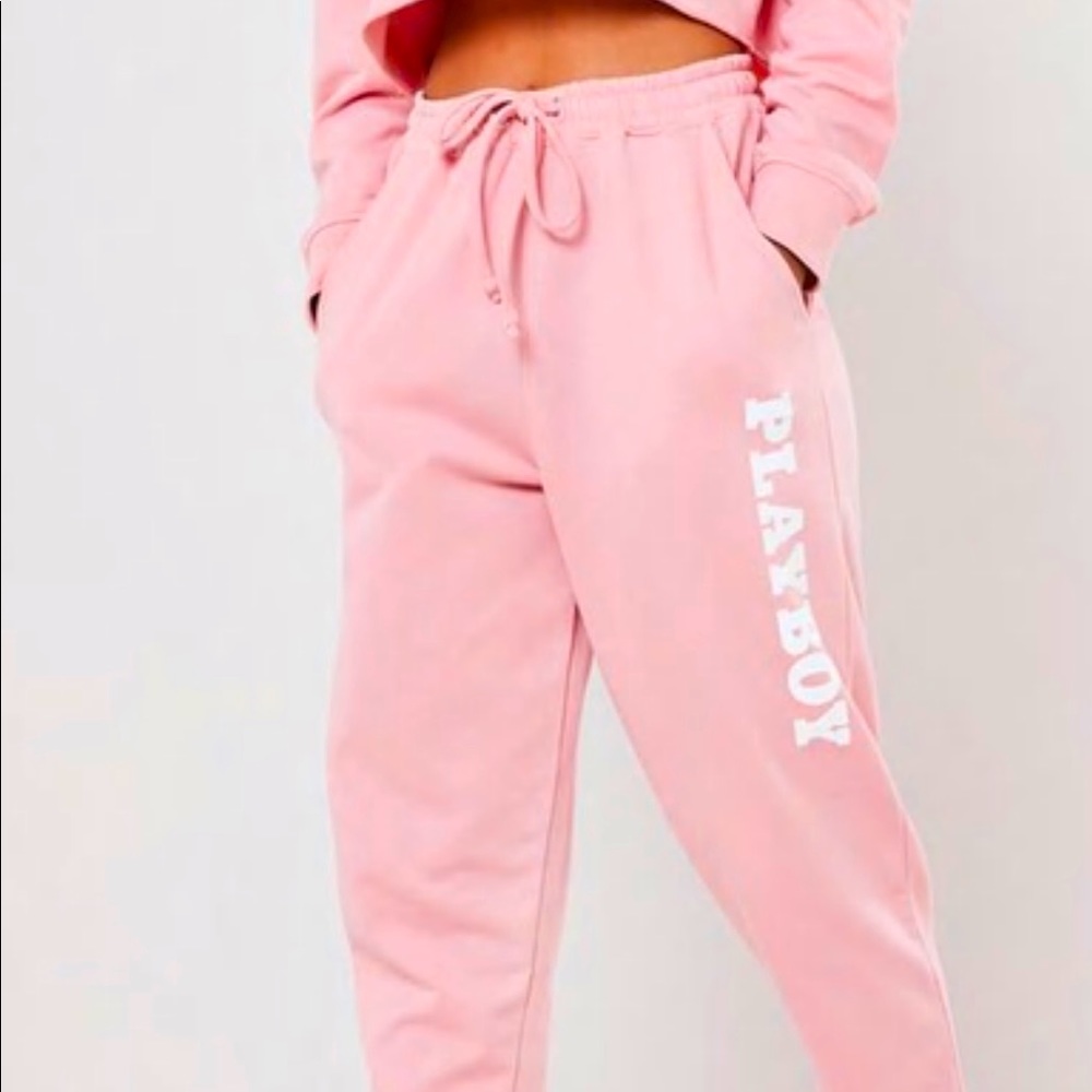 Pink Playboy joggers